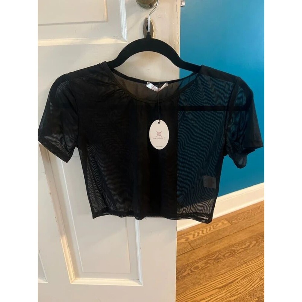 Cute mesh crop top